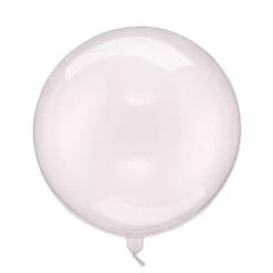 Bubble balon, prozirno rozi - 40 cm