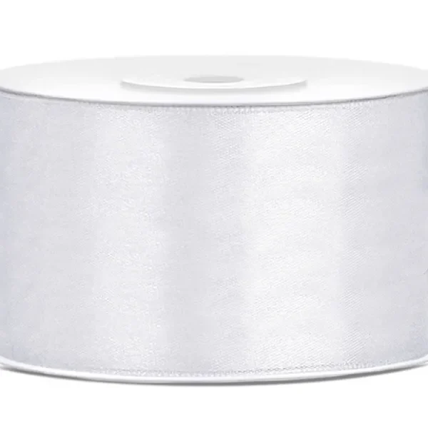 Saten traka 38mm / 25 m - Bijela