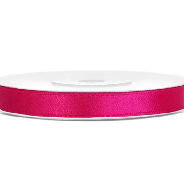 Saten traka 6mm / 25 m - Tamno roza