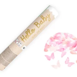 Top konfeti za otkrivanje spola - Rozi leptiri, 20 cm