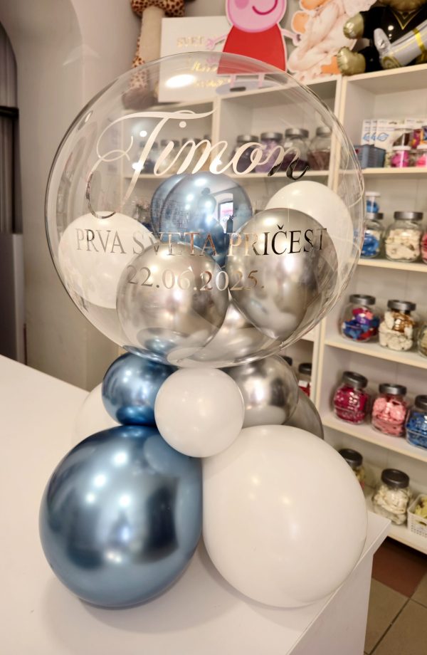 Personalizirani Bubble balon na postolju