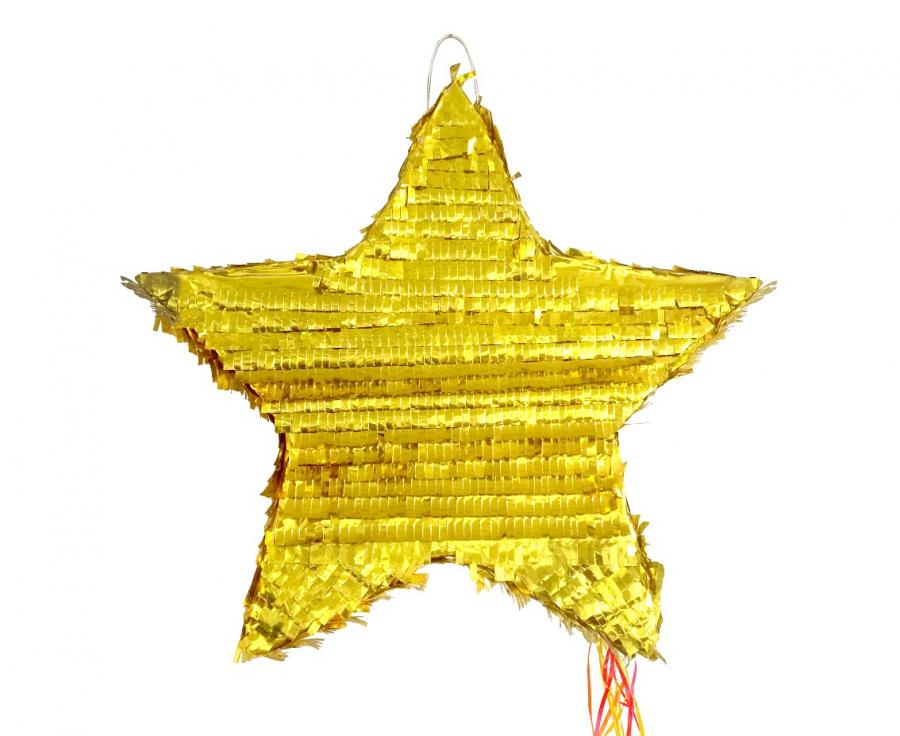 Pinjata zlatna zvijezda 45x45x9 cm
