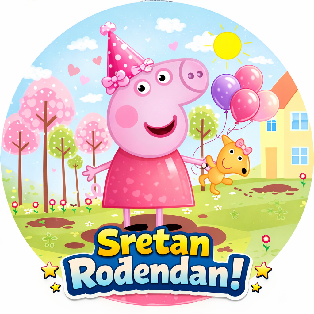 Jestiva pokrivka Peppa Pig sretan rođendan