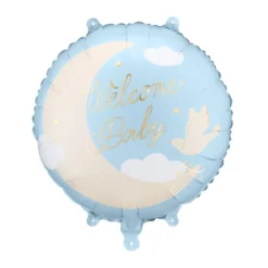 Folijski balon - Welcome baby plavi