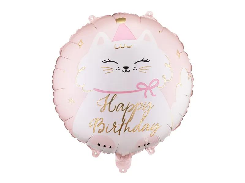 Folijski balon - Happy birthday mačka