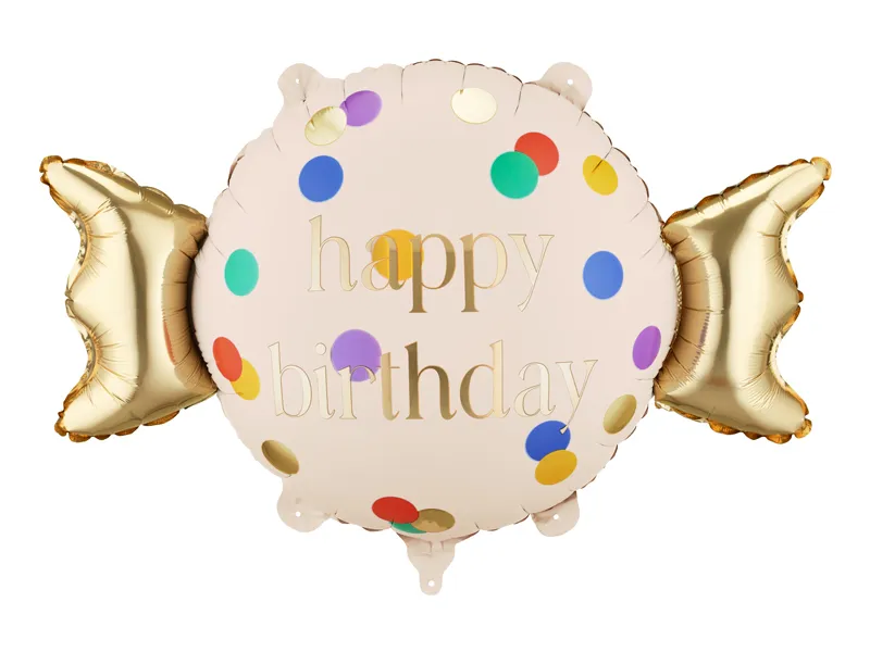 Folijski balon - Happy birthday bombon