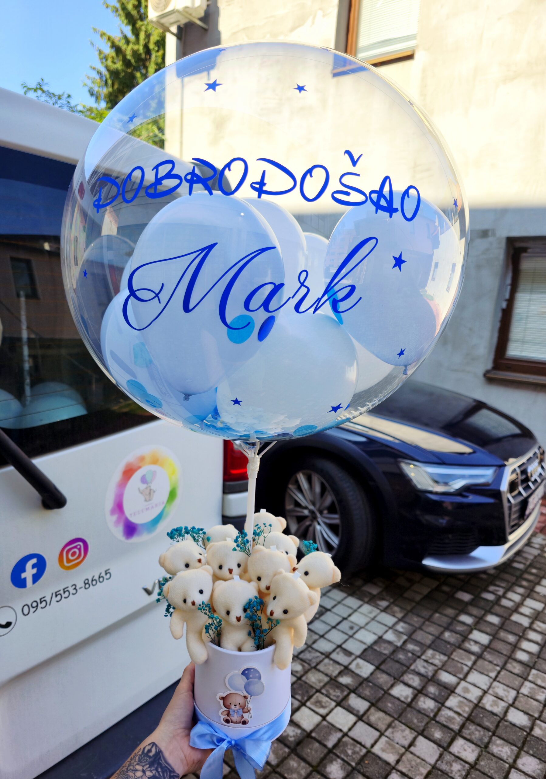 Balonska dekoracija za rođenje