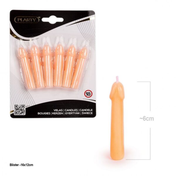 Svjećice za tortu, penis mini 6/1