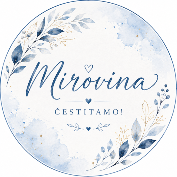 Jestiva pokrivka Mirovina, plava