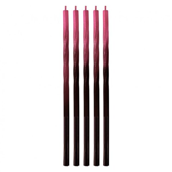 Svjećice za tortu, Swirl ombre crveno-crne