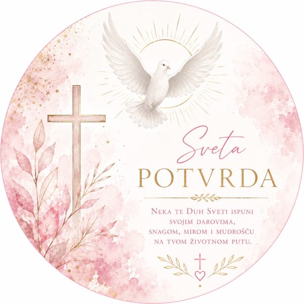 Jestiva pokrivka Sveta povrda, roza