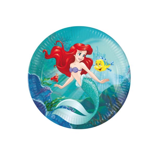 Papirnati tanjuri - Mala sirena Ariel 23 cm