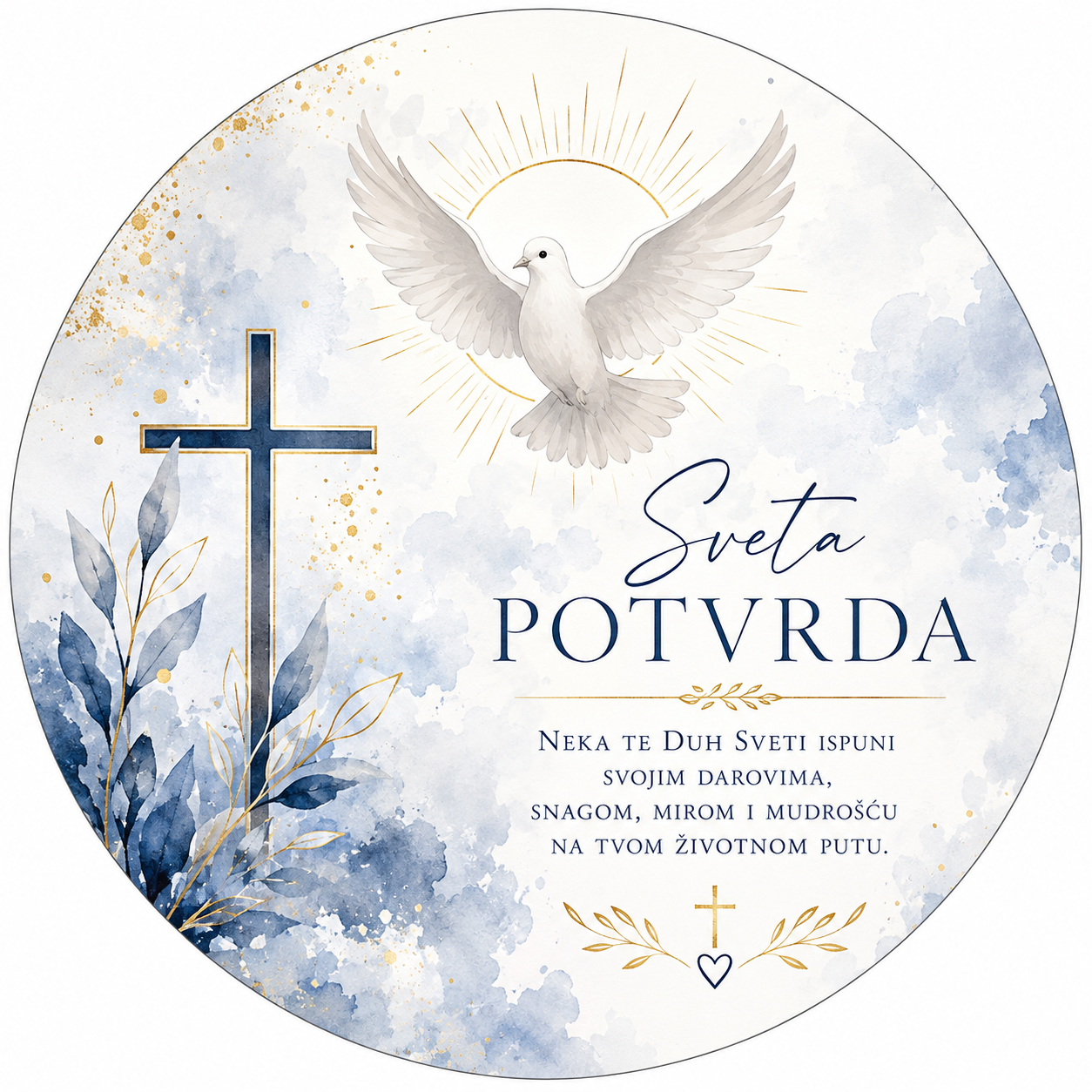 Jestiva pokrivka Sveta povrda, plava