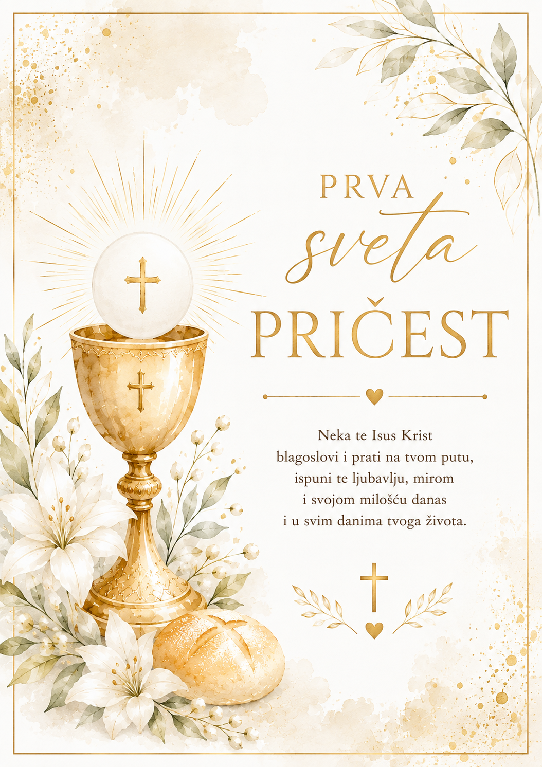 Jestiva pokrivka Prva sveta pričest