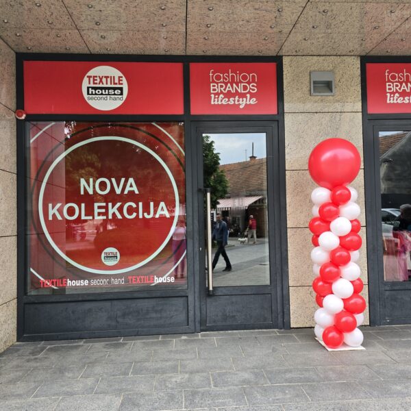 Textile House – balonski stup za promociju poslovnice