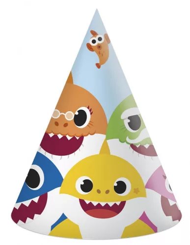 Rođendanske party kapice Baby Shark 6/1