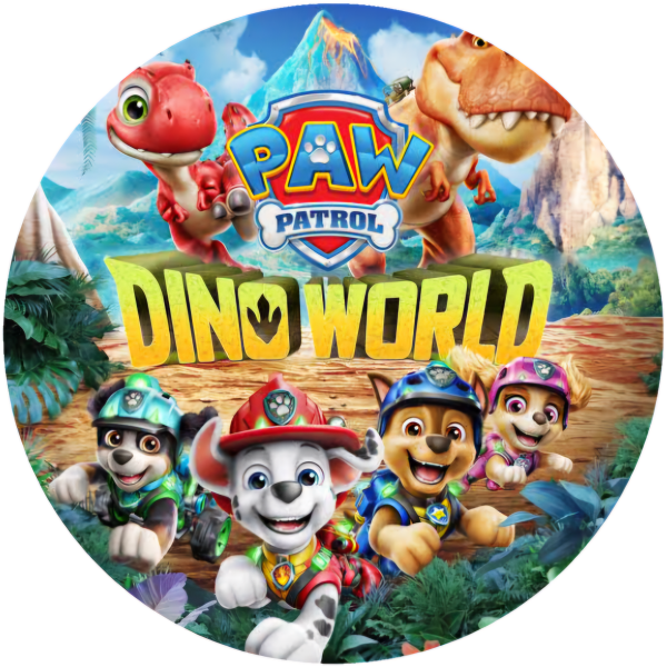 Jestiva pokrivka za tortu - Paw Patrol Dino World