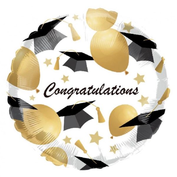 Folijski balon za diplomu Congratulations
