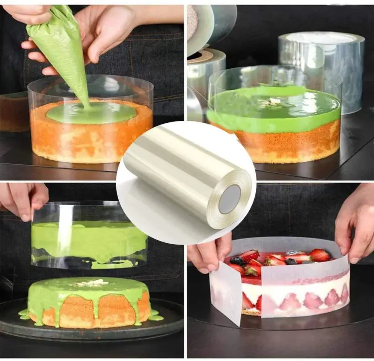 Acetatna folija za torte i kolače - 15 cm / 10 m - Slika 2
