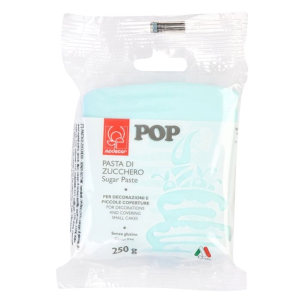 Šećerna pasta fontant, 250 g - Svijetlo plava