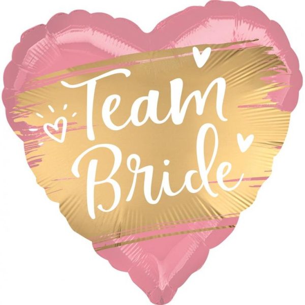 Folijski balon za djevojačku - Team bride srce
