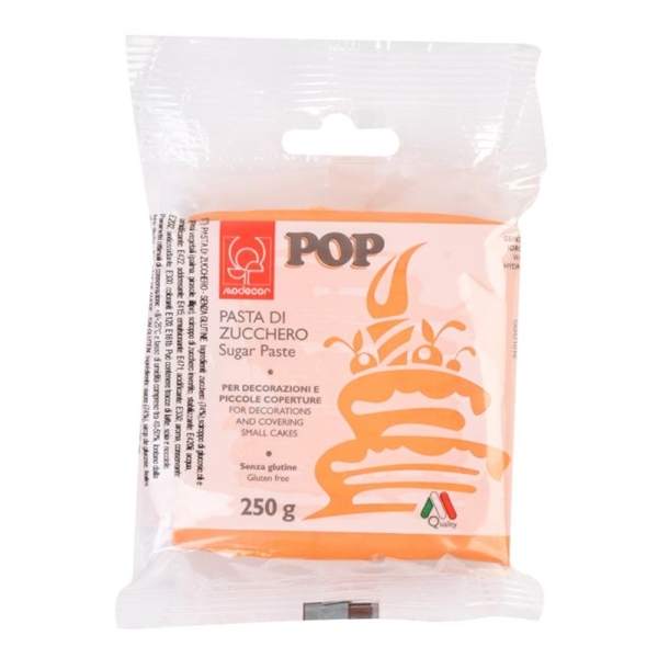 Šećerna pasta fontant, 250 g - Narančasta