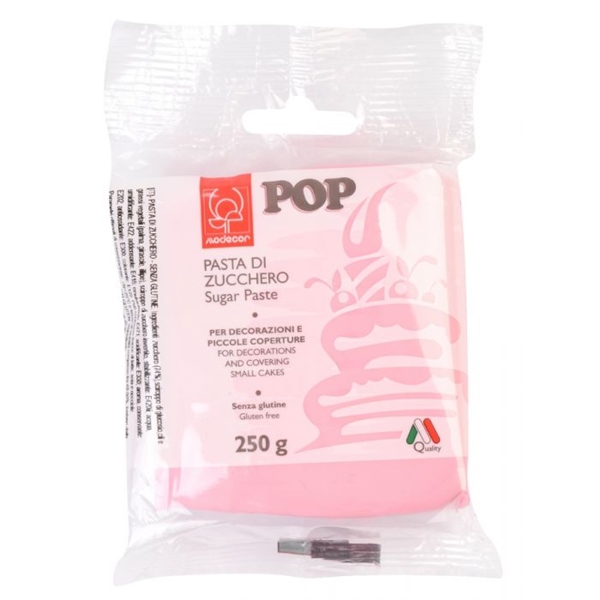 Šećerna pasta fontant, 250 g - Svijetlo roza