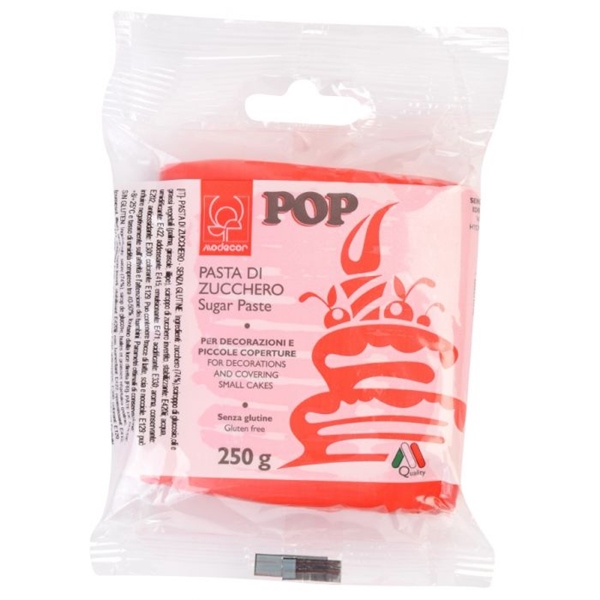 Šećerna pasta fontant, 250 g - Crvena