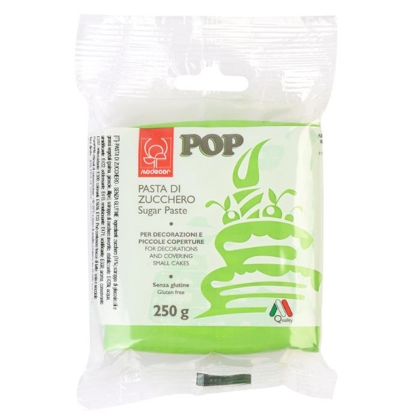 Šećerna pasta fontant, 250 g - Zelena
